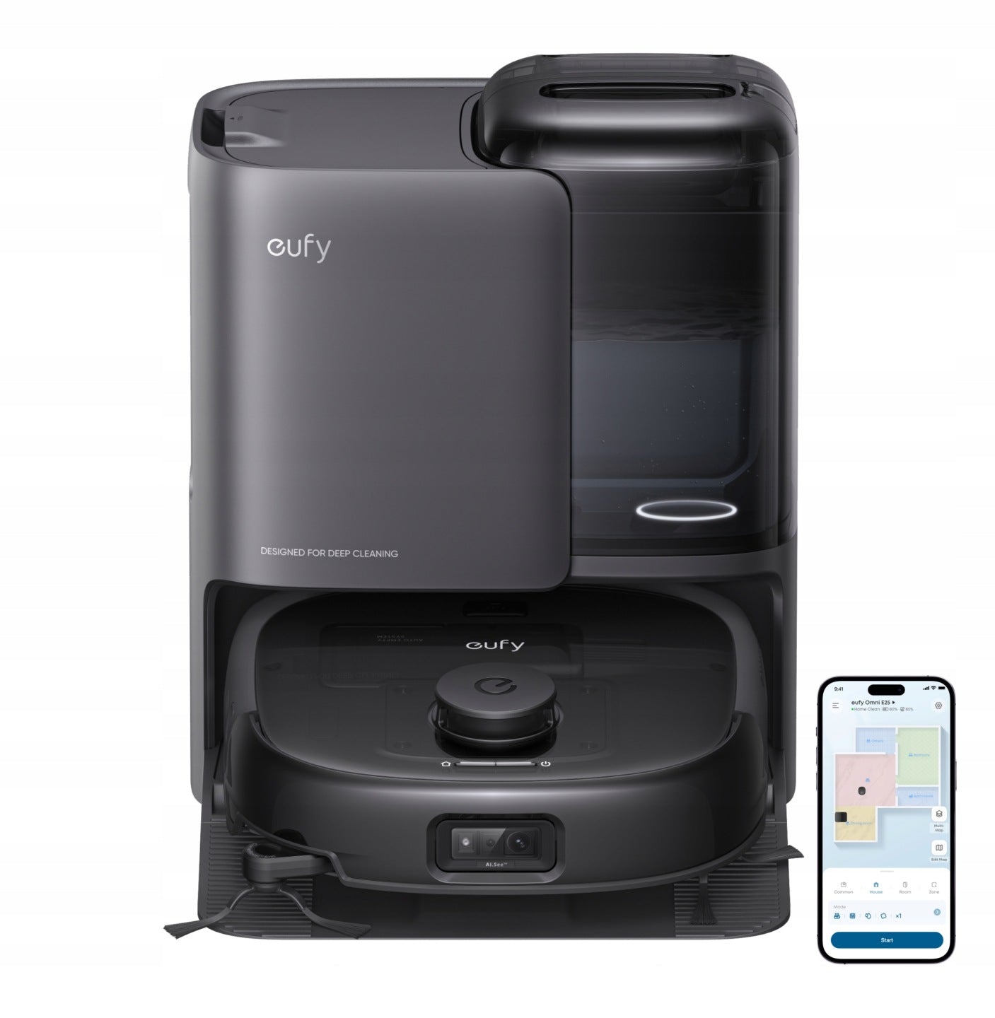 Robot sprzątający eufy Omni E25 2w1 odkurzający mycie podłóg 20000Pa