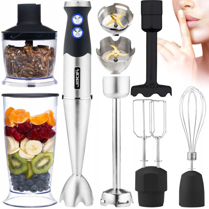 Yoer Blender ręczny wielofunkcyjny 8w1 Yoer +Tytanowe ostrza 1500W +14 ELEMENTÓW