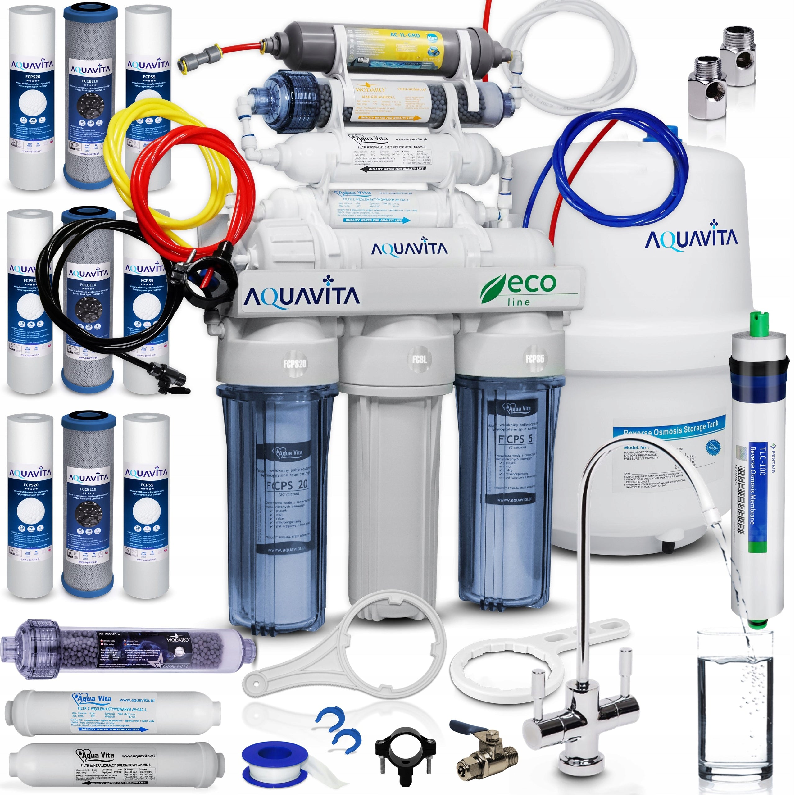 RO8 FILTR DO WODY OSMOZA JONIZATOR STRUKTURYZATOR AQUA VITA REDOX MINERAŁY(RO8 FILTR DO WODY OSMOZA JONIZATOR STRUKTURYZATOR AQUA VITA REDOX MINERAŁY)