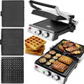 GRILL ELEKTRYCZNY ECG KG 2033 OPIEKACZ PANINI GOFRY BBQ 3w1 2000W SOLIDNY