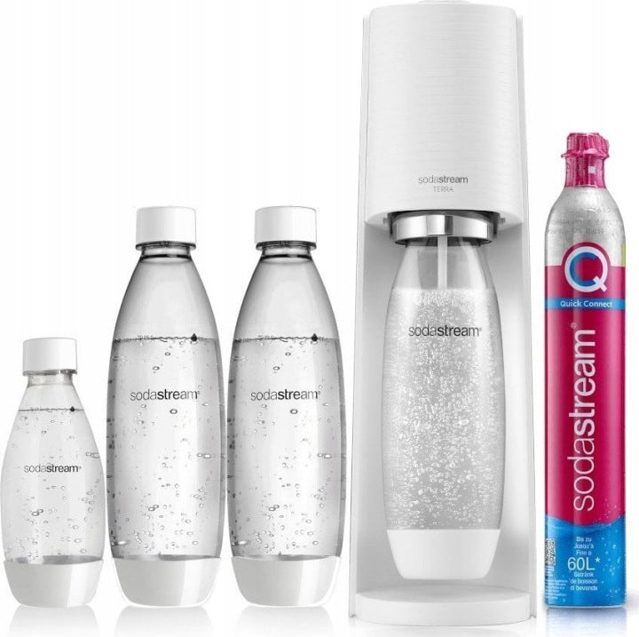 OdkryjSodaStream Saturator Sodastream Terra Zestaw do Wody Gazowanej Nabój CO2 5 Elementów(5 ml/Saturator Sodastream Terra Zestaw do Wody Gazowanej Nabój CO2 5 Elementów)