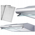 OKAP PODSZAFKOWY KUCHENNY WĘGLOWY 60cm BERDSEN INOX 10A(49，8 cm/OKAP PODSZAFKOWY KUCHENNY WĘGLOWY 60cm BERDSEN INOX 10A)