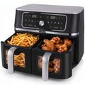 Electo FRYTKOWNICA BEZTŁUSZCZOWA DWUKOMOROWA AIR FRYER 3100W DUŻA FRYTOWNICA 10L
