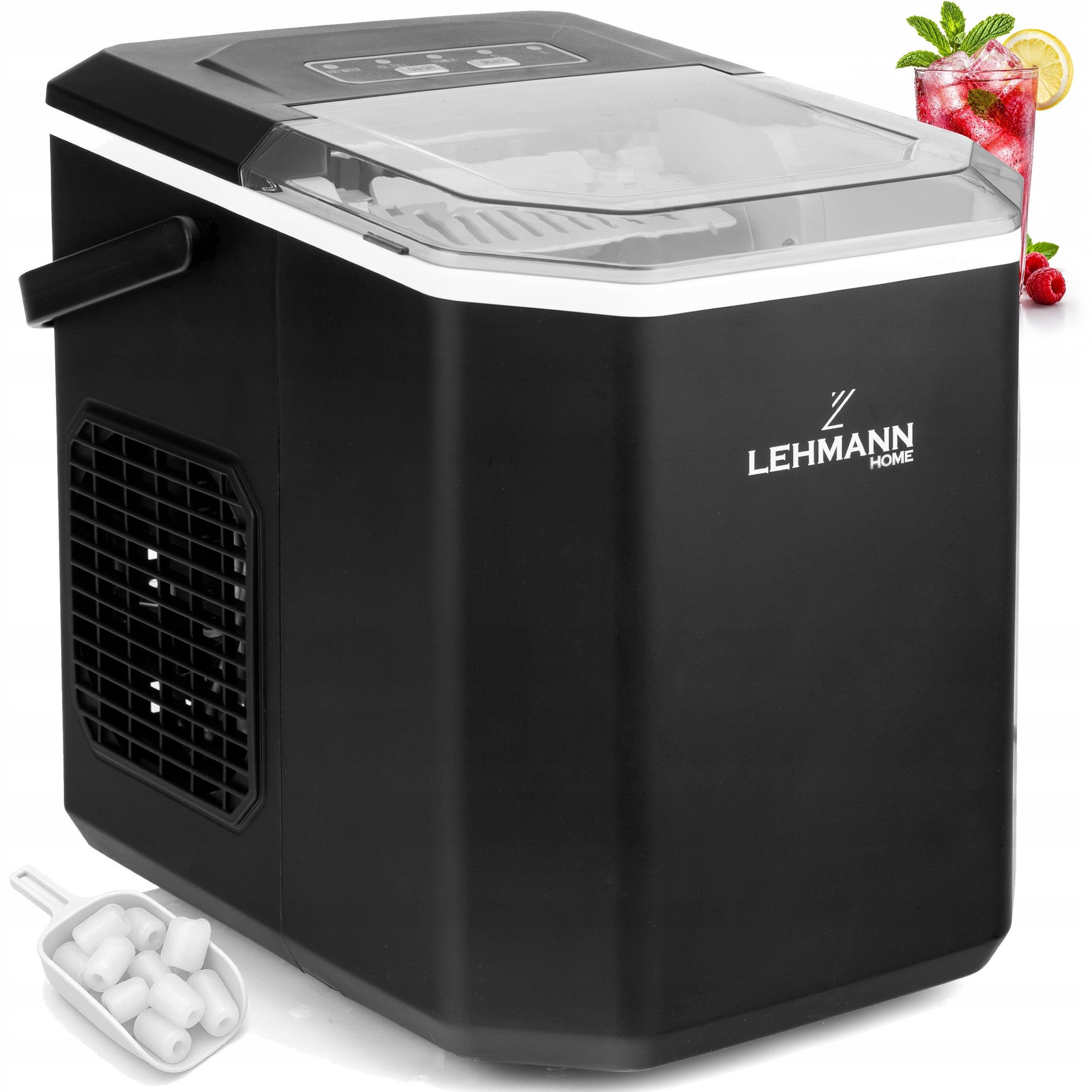 Kostkarka do lodu ICE wydajna szybka cicha maszyna do kostek 12kg +łopatka(Kostkarka do lodu ICE wydajna szybka cicha maszyna do kostek 12kg +łopatka)