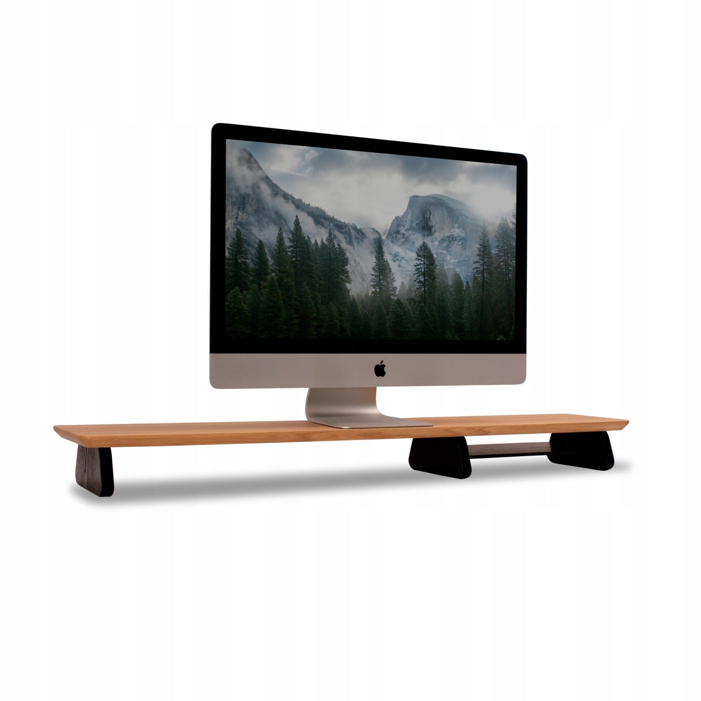 Podstawka Stojak pod Monitor z Naturalnego Dębu 110x22 cm