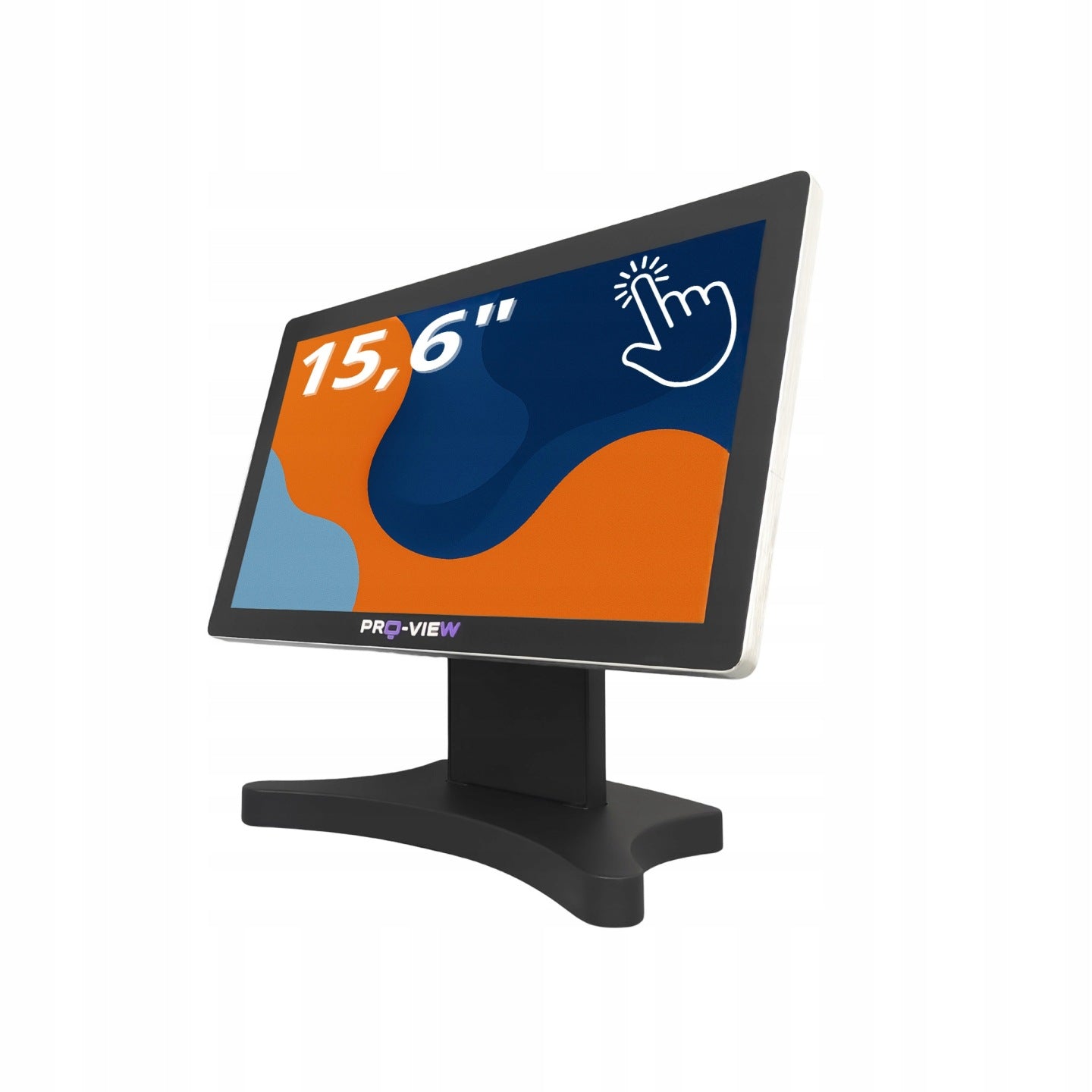 PRO-VIEW Monitor dotykowy POS przemysłowy 15.6, FULLHD, IPS, z podstawką