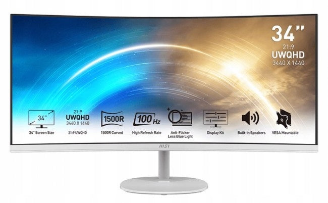 MSI Monitor LED MSI MP341CQW 34 3440 x 1440 px VA(LED monitor MSI MP341CQW 34 3440 x 1440 px VA)