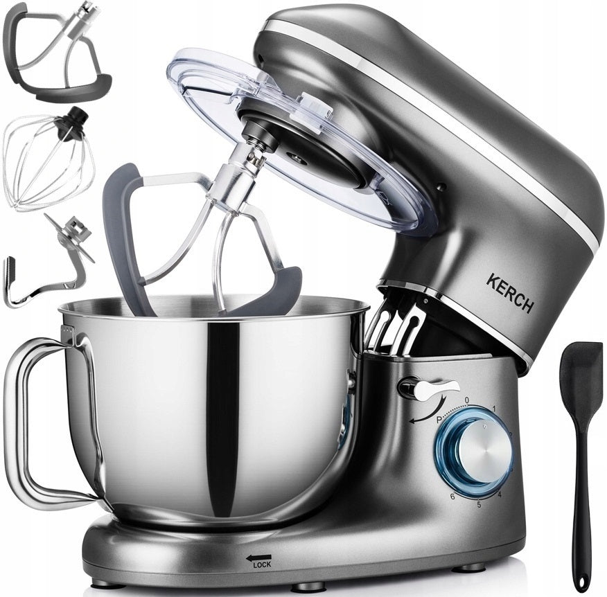 ROBOT KUCHENNY PLANETARNY MIKSER Z MISĄ KERCH MYCHEF 4000W GREY 6,2L(ROBOT KUCHENNY PLANETARNY MIKSER Z MISĄ KERCH MYCHEF 4000W GREY 6)