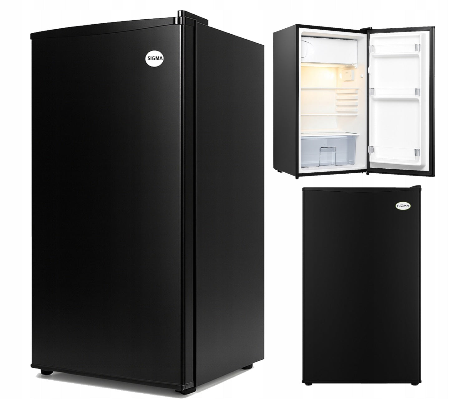 Sigma MAŁA LODÓWKA BIUROWA HOTELOWA MINIBAR CHŁODZIARKA PODBLATOWA 85cm czarna(MAŁA LODÓWKA BIUROWA HOTELOWA MINIBAR CHŁODZIARKA PODBLATOWA 85cm czarna)