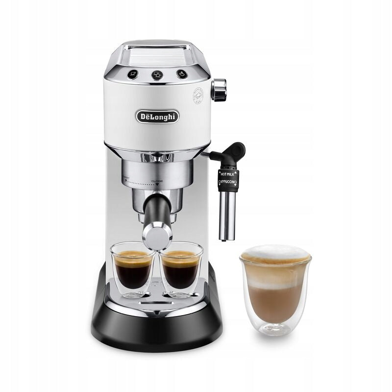 Ekspres kolbowy De'Longhi Dedica EC685.W 1350 W biały(Pump Espresso Machine De'Longhi EC685.W Dedica 1350 W white)