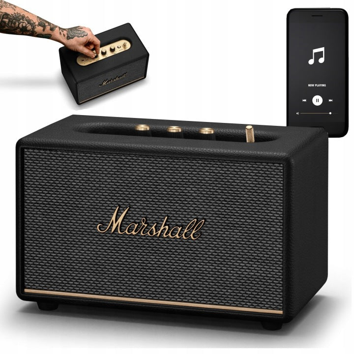 OdkryjMarshall MARSHALL GŁOŚNIK BLUETOOTH ACTON III CZARNY KLASYCZNY DESIGN RETRO VINTAGE(60 W'/MARSHALL GŁOŚNIK BLUETOOTH ACTON III CZARNY KLASYCZNY DESIGN RETRO VINTAGE')